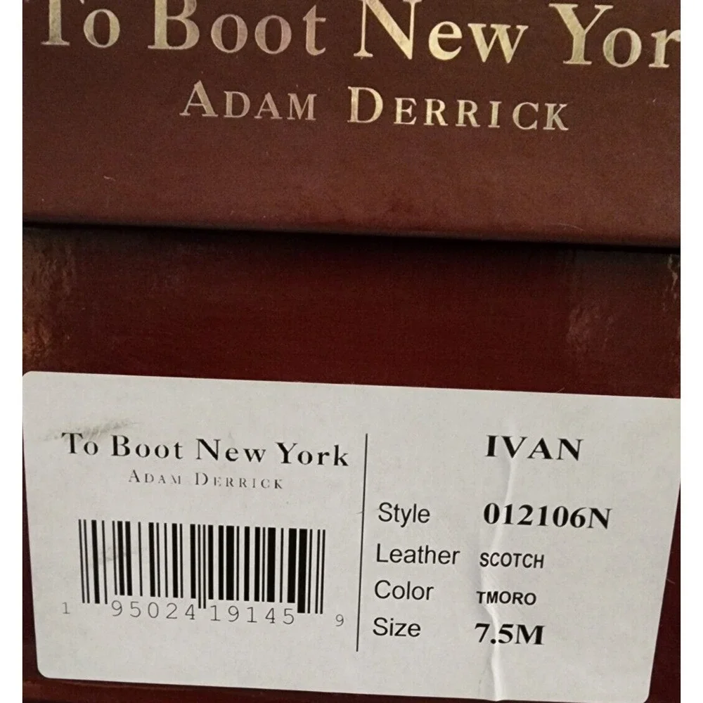 To Boot New York® (Women's 7.5 M) Ivan™ Lace-Up Scotch Leather Ankle Boot - $475
